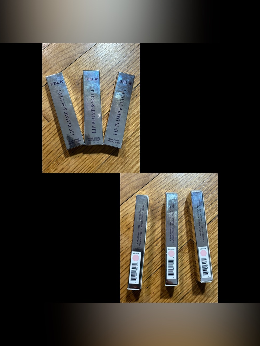 SBLA Beauty Lip Plump & Sculpt lot of (3) color Baby Glow NEW!